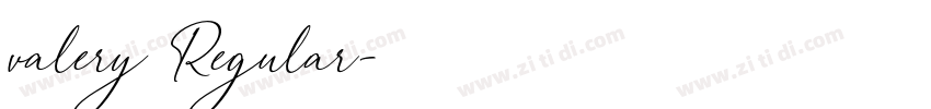 valery Regular字体转换